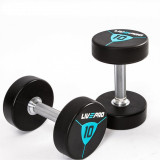 Гантели в уретане LIVEPRO Premium Urethane Dumbbells 16кг, черный/синий Гантели в уретане LIVEPRO Premium Urethane Dumbbells 16кг, черный/синий