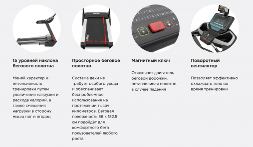 Беговая дорожка SPIRIT XT485ENT BLACK с сенсорным 10" TFT-дисплеем Беговая дорожка SPIRIT XT485ENT BLACK с сенсорным 10" TFT-дисплеем