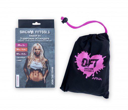 Набор из 3 широких мини-эспандеров OFT