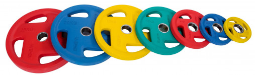 Диск обрезиненный PROFI-FIT олимпийский FASSION D-51, 20 кг (синий)