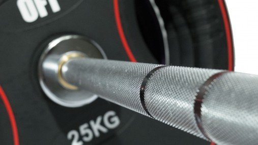 Штанга олимпийская наборная 225 кг OFT премиум (диски 50 мм с 4 хватами DPU, гриф 220 см)